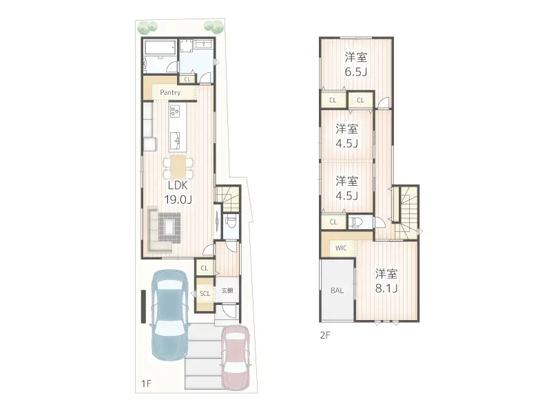 尼崎市塚口本町２丁目建築条件付き土地の建築プラン例