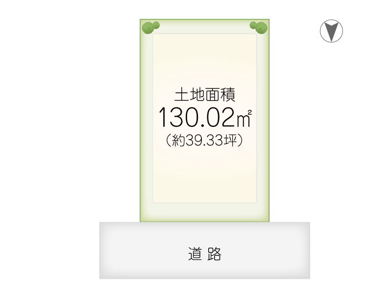大阪府阪南市箱作 建築条件付き売り土地の区割り図