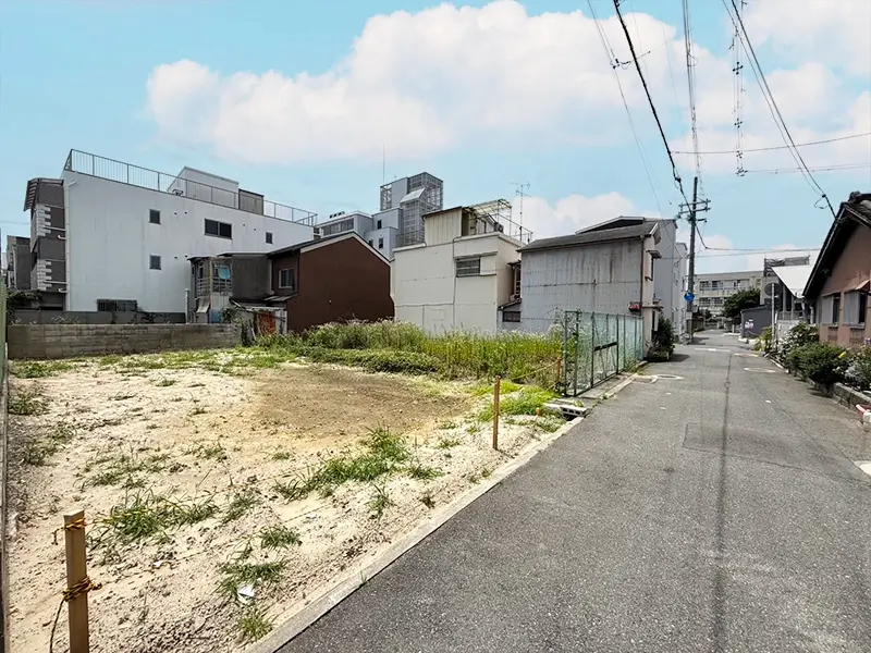東大阪市荒川３丁目（全３区画）建築条件付き土地の現地