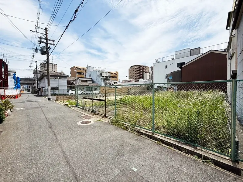 東大阪市荒川３丁目（全３区画）建築条件付き土地の現地