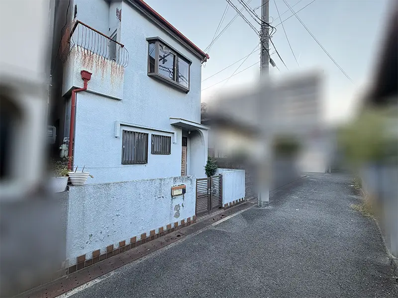 東大阪市瓜生堂１丁目建築条件付き土地の現地