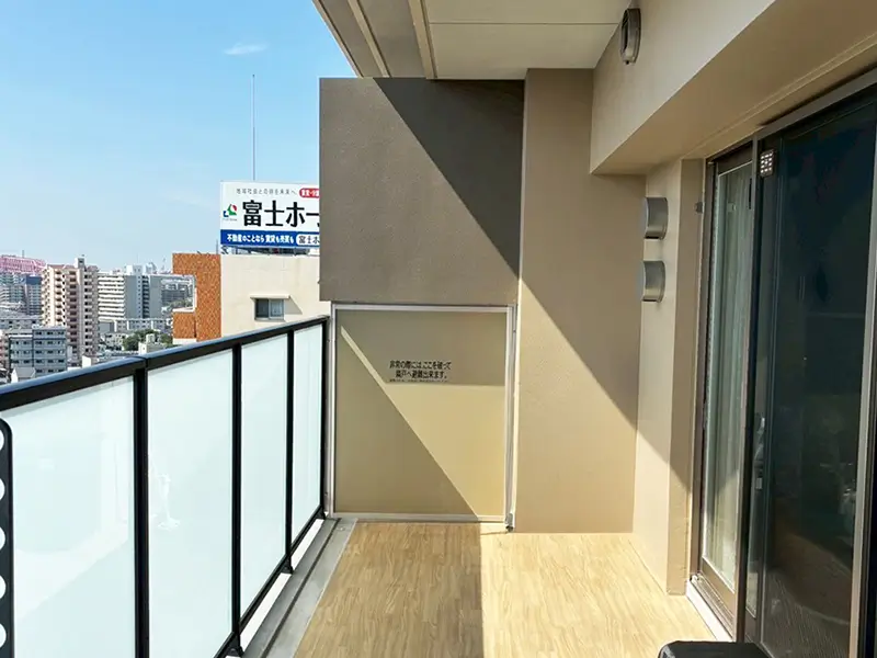 ザ・レジデンス弁天町みなと通り（3LDK）中古マンションのバルコニー