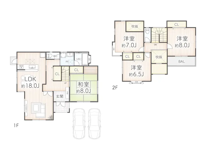 三重県名張市桔梗が丘西6番町 中古一戸建て住宅の間取り図