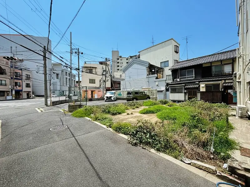 大阪市西区九条３丁目建築条件無し土地の現地