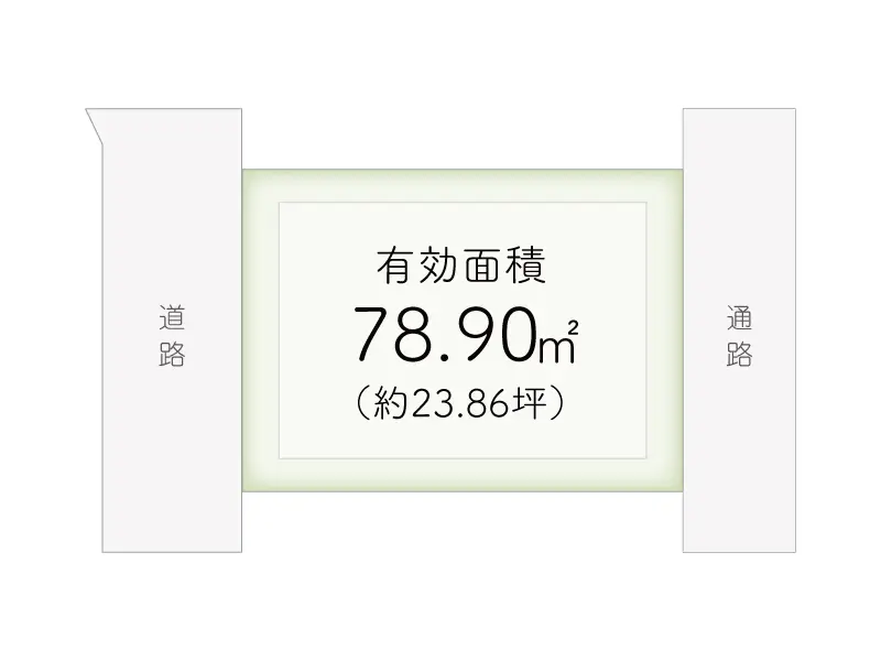 大阪市西区九条３丁目の建築条件無し土地の土地図