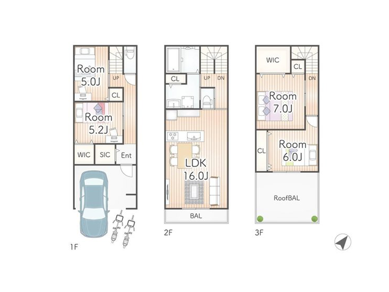 摂津市一津屋１丁目　土地の間取り図