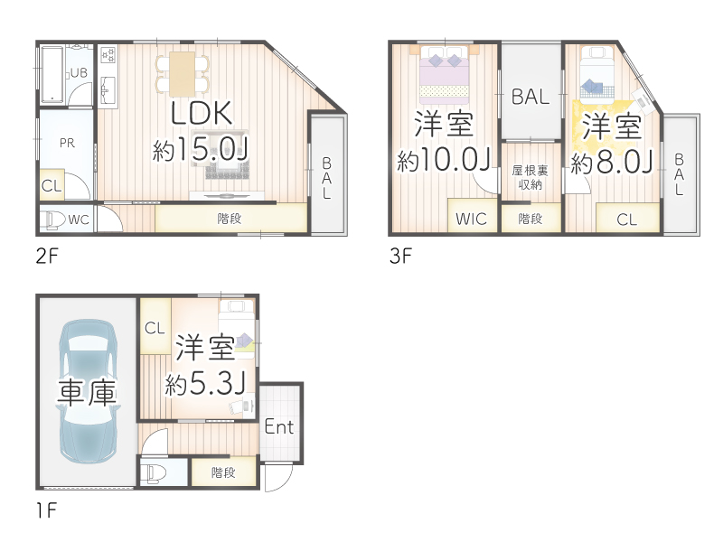 大阪市淀川区田川３丁目の間取り図