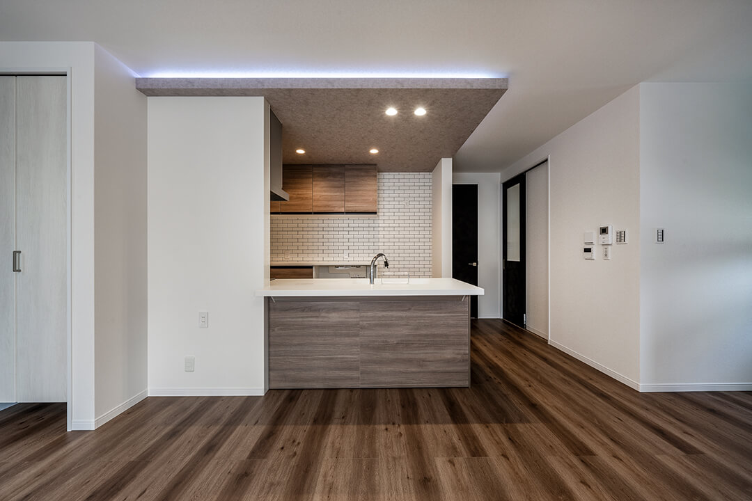 注文住宅のリビングダイニング