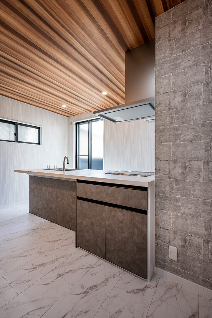 西成区玉出中の注文住宅施工事例　キッチン