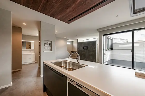 八尾市の新築注文住宅　キッチン｜7ARC施工事例