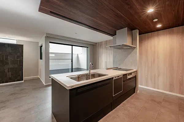 八尾市の新築注文住宅　キッチン｜7ARC施工事例