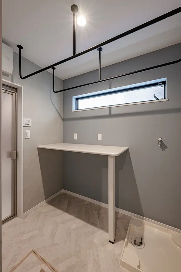 八尾市の新築注文住宅　ランドリールーム｜7ARC施工事例