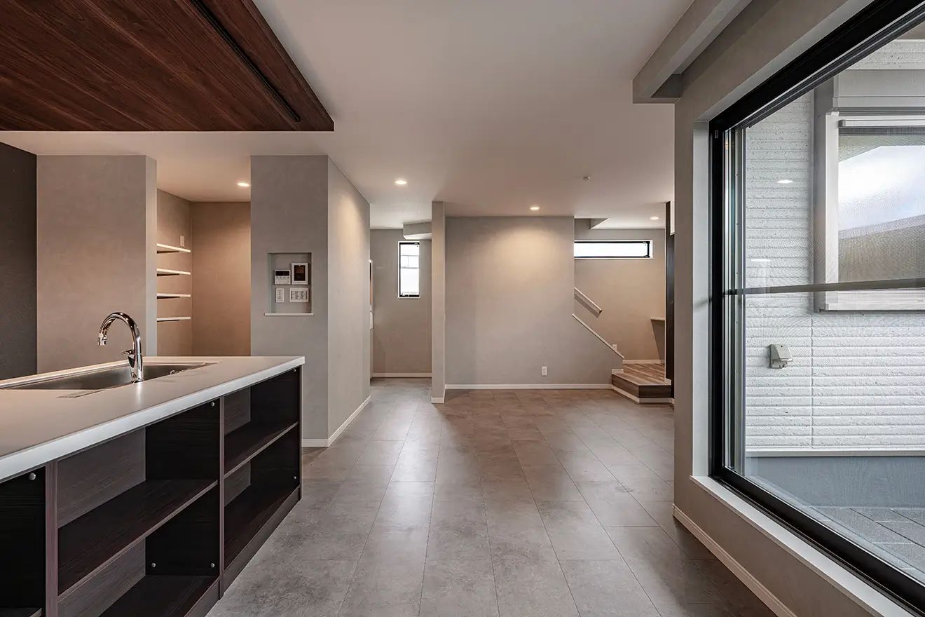 八尾市の新築注文住宅　LDK｜7ARC施工事例