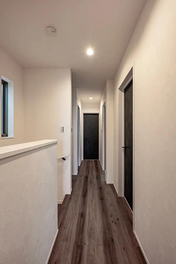 東大阪市の新築注文住宅　廊下｜7ARC（セブンアーク）施工事例