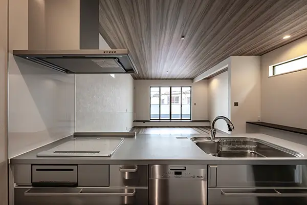 東大阪市の新築注文住宅　キッチン｜7ARC（セブンアーク）施工事例