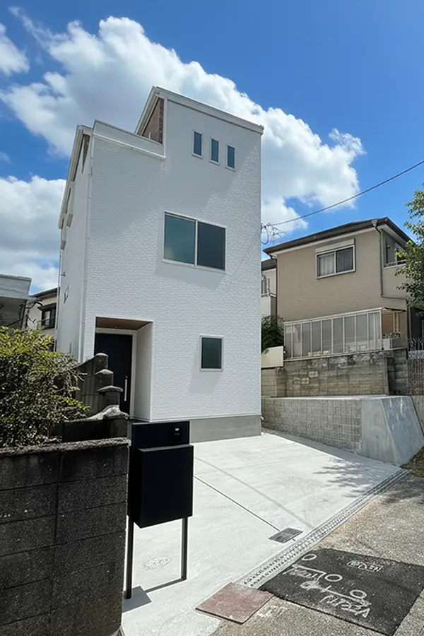 堺市北区の新築注文住宅　外観｜7ARC（セブンアーク）施工事例
