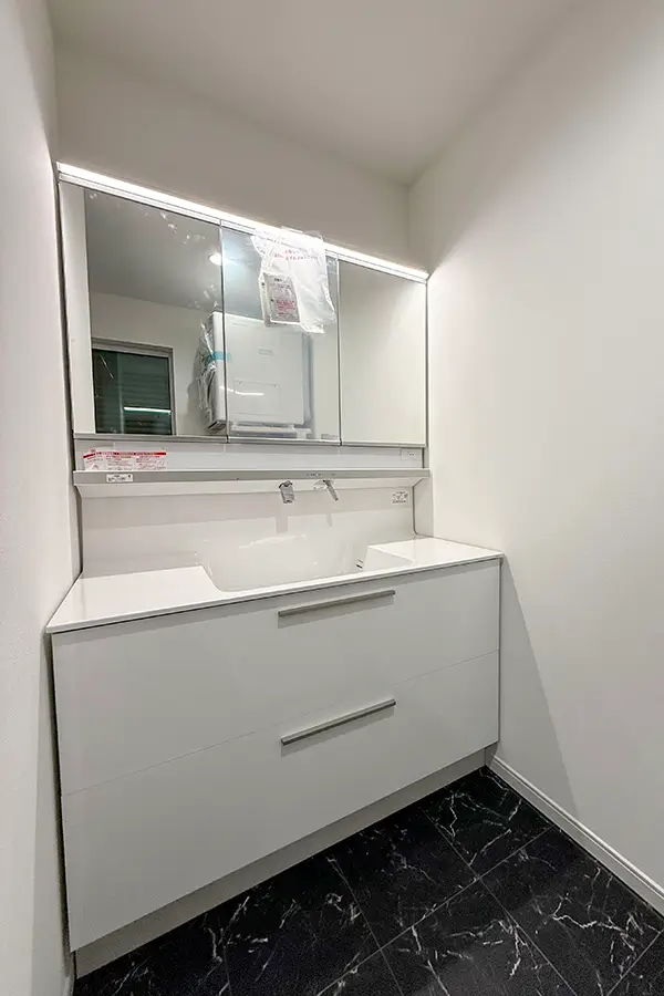 堺市北区の新築注文住宅　洗面室｜7ARC（セブンアーク）施工事例