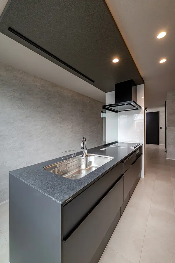 京都市伏見区の新築注文住宅　キッチン｜7ARC（セブンアーク）施工事例
