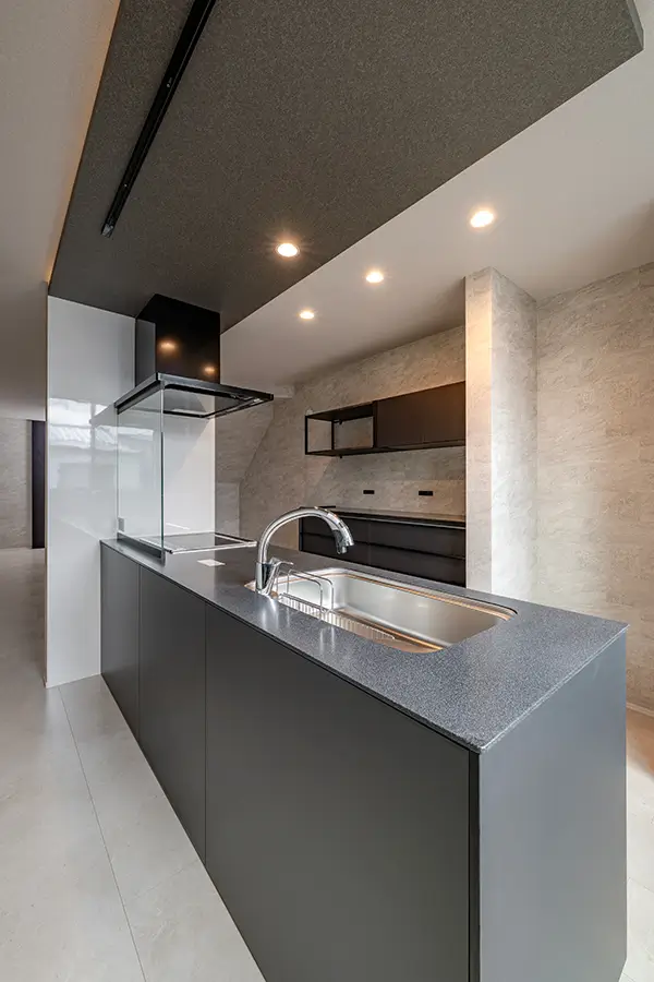 京都市伏見区の新築注文住宅　キッチン｜7ARC（セブンアーク）施工事例