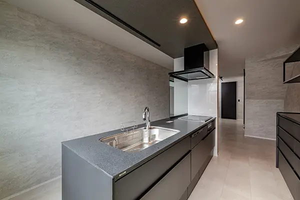 京都市伏見区の新築注文住宅　キッチン｜7ARC（セブンアーク）施工事例