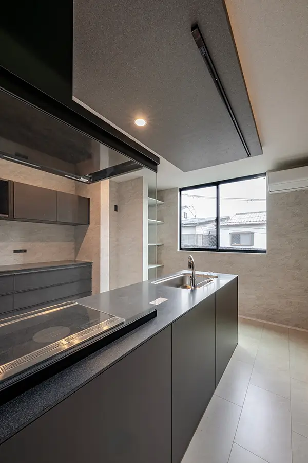 京都市伏見区の新築注文住宅　キッチン｜7ARC（セブンアーク）施工事例