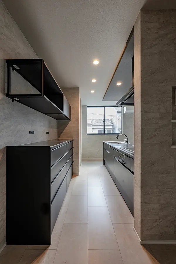 京都市伏見区の新築注文住宅　キッチン｜7ARC（セブンアーク）施工事例