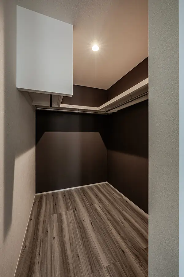 大阪市港区の新築注文住宅　クローゼット｜7ARC（セブンアーク）施工事例