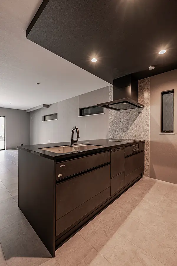 大阪市港区の新築注文住宅　キッチン｜7ARC（セブンアーク）施工事例