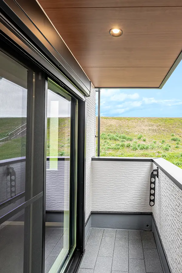 大阪市旭区の新築注文住宅　バルコニー｜7ARC（セブンアーク）施工事例