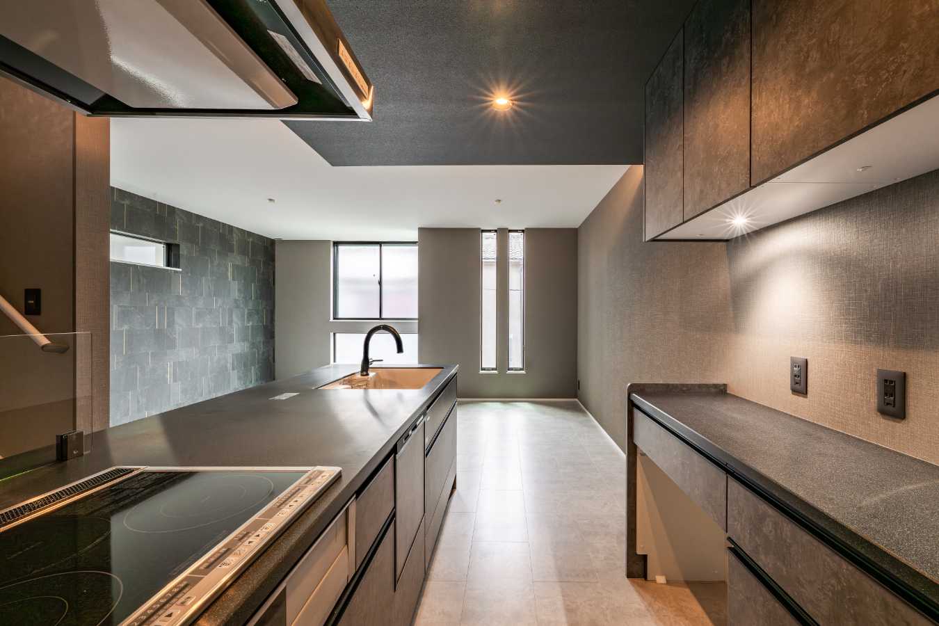 大阪市住吉区の新築注文住宅　キッチン｜7ARC（セブンアーク）施工事例